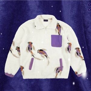 Taylor Swift Speak Now Koi Sherpa Pullover Size XL Extra Large